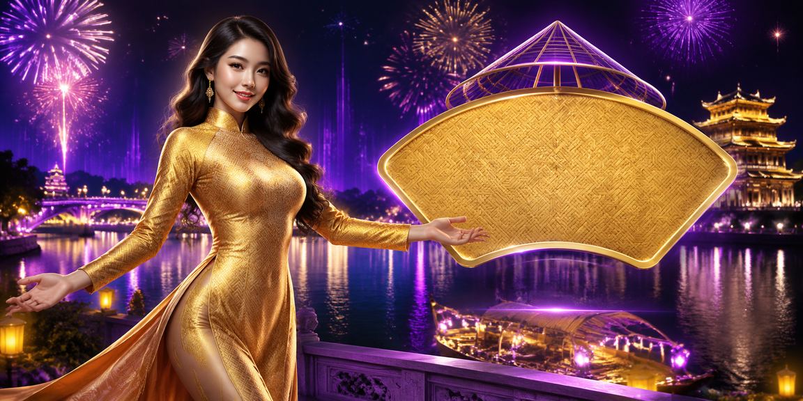 Người phụ nữ mặc áo dài Huế tham gia giải trí trực tuyến có trách nhiệm