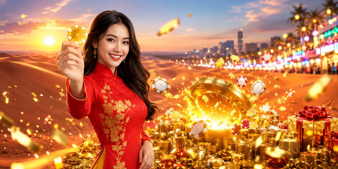 Người dùng mặc áo dài truyền thống Việt Nam tham gia cá cược tại Mũi Né